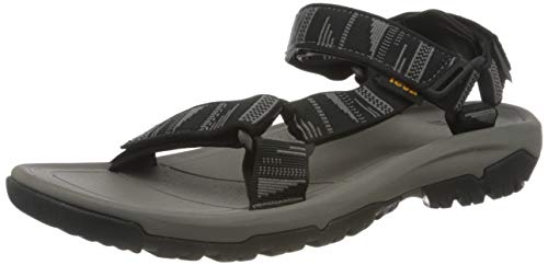 TEVA MEN HURRICANE XLT2 SLIDE STRAP SANDALS SIZE 12 CHARCOAL BLACK/GRAY/LIME - Like New