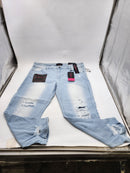 CoverGirl Slim-Fit Collection VIP Ripped Distressed Denim Size: 20W Faded Wash - Like New