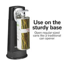 HAMILTON BEACH FLEXCUT 2-IN-1 CORDLESS RECHARGEABLE ELECTRIC CAN OPENER BLACK - Like New