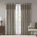 MADISON PARK PAISLEY PATTERN 84" ADULT CURTAIN MP40-2712 - BLUE/BROWN - Like New