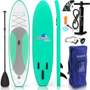 SereneLife Thunderwave Inflatable Paddle Board With Carry Bag SLSUPB20 - Olive Like New