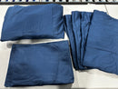 KATHY IRELAND HOME 1000 THREAD COUNT EGYPTIAN RICH SHEET 6 PIECE KING - BLUE - Like New