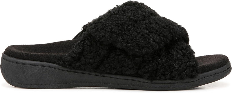VIONIC WOMEN'S INDULGE RELAX II MULE SLIPPERS - SIZE: WOMEN 11 - BLACK - Like New
