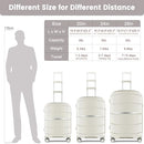 AXIDOU 20" HARDSHELL CARRY-ON LUGGAGE - WHITE - Like New