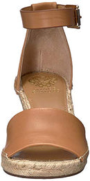 VINCE CAMUTO WOMEN'S LEERA ESPADRILLE WEDGE SANDAL TAN SIZE WOMEN 7 - Like New
