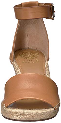 VINCE CAMUTO WOMEN'S LEERA ESPADRILLE WEDGE SANDAL - SIZE: WOMEN 8.5 - TAN - Like New