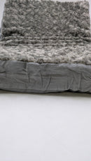 Furhaven Orthopedic Dog Bed, Dogs Up to 35 lbs - Faux Fur Suede Medium - Gray - Brand New