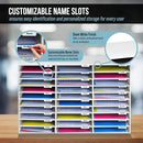 ADIROFFICE CARDBOARD CLASSROOM MAILBOX OFFICE MAIL ORGANIZER 30 SLOT - WHITE - Like New