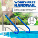 IDZO POOL RAIL 55X32 POOL RAILING 304 S/S 250LBS LOAD FBA1 - SILVER - Like New