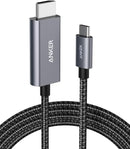 ANKER USB C TO HDMI CABLE FOR HOME OFFICE 6FT, USB C TO HDMI CABLE - GRAY - Brand New