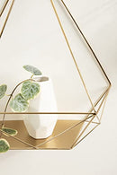 Kate and Laurel Prouve Decorative Geometric Multi-use Metal Wall Display -Gold - Like New