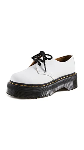 Dr. Martens Women's 1461 Quad II Platform White Polished Smooth - Like New