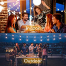 BRIGHTEVER 50FT OUTDOOR STRING LIGHTS WATERPROOF GYPC-O25LAU - - Scratch & Dent
