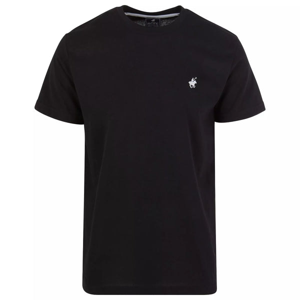 MENS PACIFIC POLO CLUB TSHIRT PREMIUM HEAVY SHORT SLEEVE - SIZE: MEN M - BLACK - Brand New