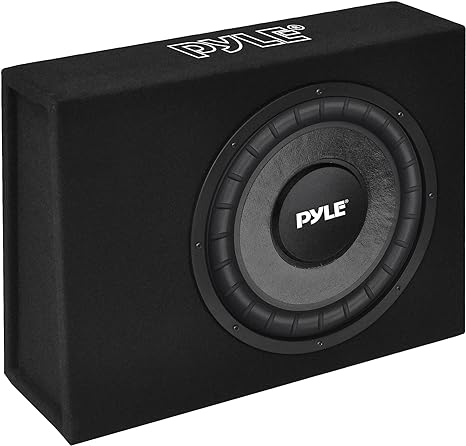 Pyle Slim Subwoofer Box System 600 Watts PSBS12 - Black Like New