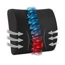 MIND READER LUMBAR SUPPORT PILLOW AIR-CLOUD TECHNOLOGY BACKSAM-BLK - BLACK - Brand New