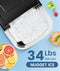 COWSAR NUGGET ICE MAKER COUNTERTOP PEBBLE MACHINE ONE-MORE OPERATION - SILVER - Like New