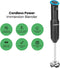 Chefman Cordless Portable Immersion Blender with One-Touch Speed Control - Black - Like New