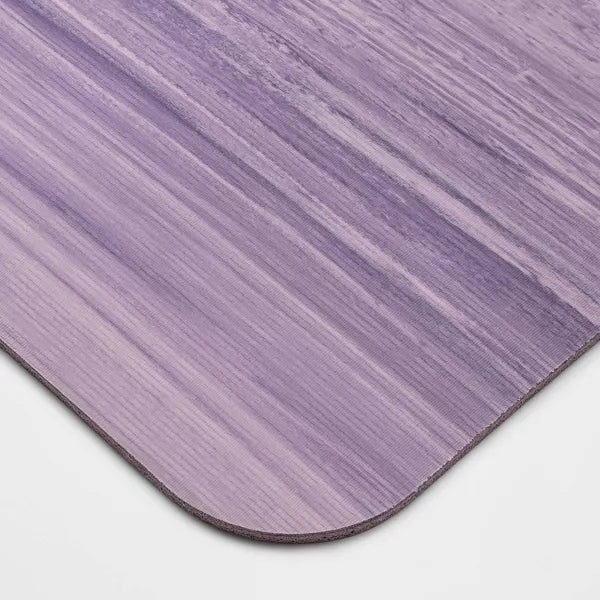 ALL IN MOTION RUBBER YOGA MAT 5MM VIOLET PATTERN LOW TACK GRIP - PINK MARBLE - Like New