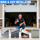 alophoty 16.5FT Garage Door Seal Bottom Kit, Heavy Duty EPDM Rubber U+O Ring - Brand New