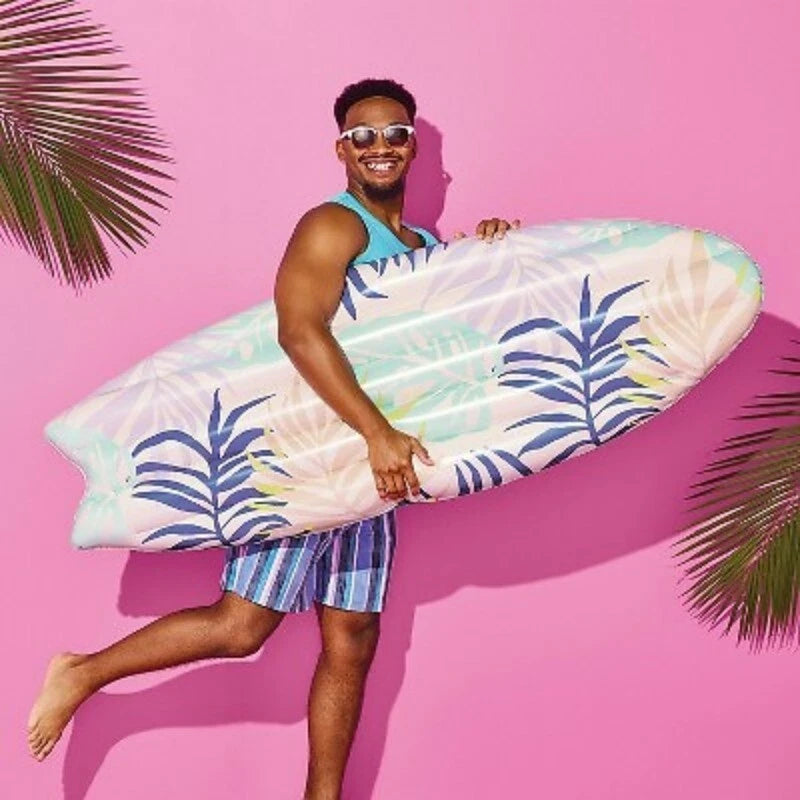 Sun Squad Surfboard-shape float for a fun look - Like New