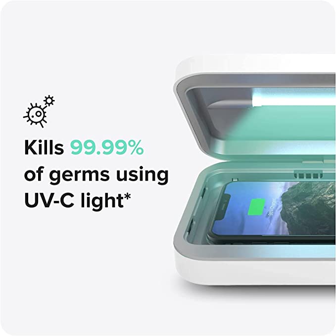 PhoneSoap Go UV Sanitizer Charger 78-80084 - White Like New