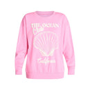 NO BOUNDARIES GRAPHIC CREWNECK SWEATSHIRT WOMEN'S SIZE MEDIUM - PINK - Brand New