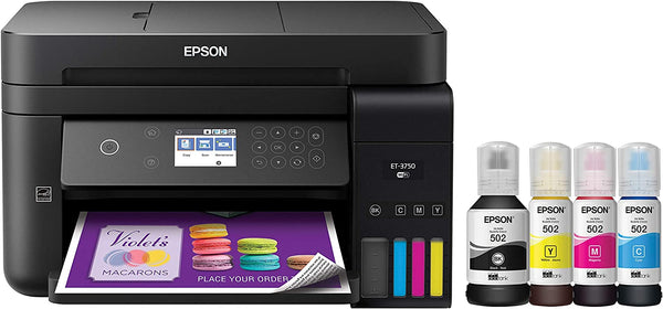Epson WorkForce ET-3750 EcoTank Wireless Color All-in-One - Scratch & Dent