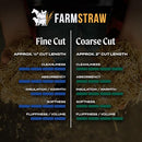 HealthiStraw FarmStraw Fine Cut, 3 cu ft (25 lb) Expands to 10+ cu ft Dust-Free - Brand New