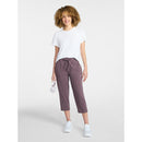 ATHLETIC WORKS WOMEN'S PLUS KNIT CAPRI PANTS, 22" INSEAM SIZE: 2X - PURPLE BEECH - Brand New