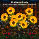 KOOPER Solar Lights Outdoor Decor - Upgraded 3 Pack Solar Garden Lights - Like New