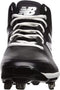 New Balance Men's Metal Mid-Cut Baseball Shoe D Width M4040BK5 Black 10.5 Like New