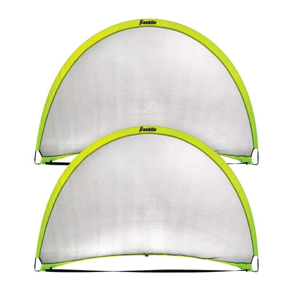 BLACKHAWK 4'X3' BLACKHAWK POP UP SOCCER GOAL SET WITH CARRY BAG - OPTIC YELLOW - Like New