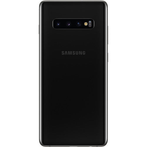 For Parts: SAMSUNG GALAXY S10+ 128GB AT&T SM-G975UZKA -BLACK - CRACKED SCREEN/LCD