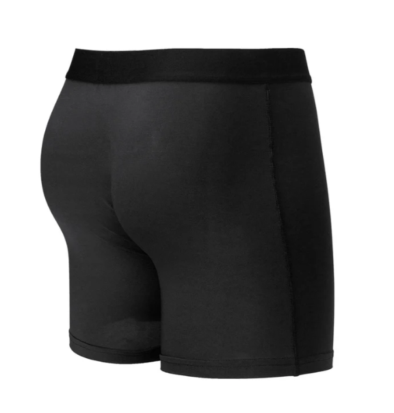 WARRIORS & SCHOLARS 6" INSEAM WARRIORFIT BOXER BRIEF - SIZE: MEN M - BLACK - Like New