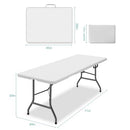 GENERIC 6 FT FOLDING TABLE FOLDABLE DINING LIGHTWEIGHT FW2402 - WHITE - Like New