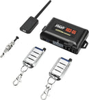 CrimeStopper RS3-G5 Cool-Start 1-Way 4-Button Remote - Silver Keys Black Base - Like New