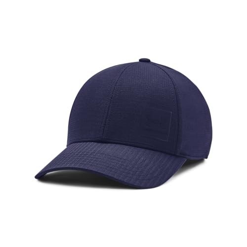 1383438 Under Armour Men's Iso-chill ArmourVent Stretch Fit Hat Midnight Navy - Brand New