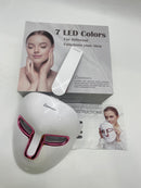 LIVEMOOR 7 LED HIGH-TECH OPTICAL WHITENING ANTI-AGING LIGHT THERAPY - WHITE/PINK - Like New