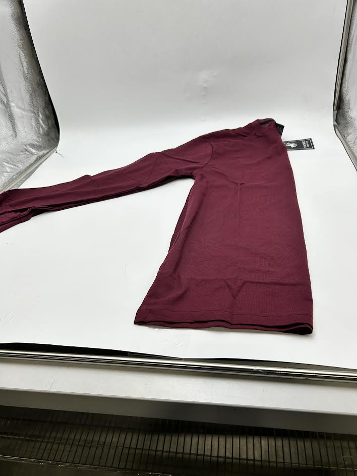 PACIFIC POLO CLUB MEN'S POLO CLUB SHIRT SLEEVES - SIZE: MEN S - BURGUNDY - Brand New