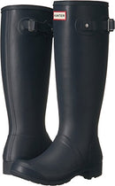 B00PV0CZKC HUNTER Womens Original Packable Tour Rain Boots Navy Size 9 - Brand New