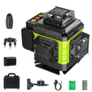 GIBIMOFI 16 LINE LASER LEVEL 360 SELF LEVELING 4X360°PROFESSIONAL 4D GREEN - Brand New
