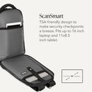 SWISSGEAR TRAVEL TECH PRO LAPTOP BACKPACK 16” SCANSMART TSA FRIENDLY - BLACK - Like New