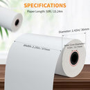 PAPRMA 2 1/4" X 50' THERMAL RECEIPT PAPER, 50 Rolls, 2.25"x50ft TP-2050 - WHITE - Brand New