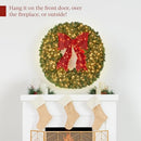Best Choice Products 60in Large Artificial Holiday Accent Wreath - Green Spruce - Like New