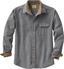 6464CRHT4XT Legendary Whitetails Mens Button Down Flannel Shirt 4XLT - Heather - Brand New
