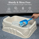 Disposable Litter Box for Cats 6 Pack Sturdy Design B0BX8TB579 - Brand New