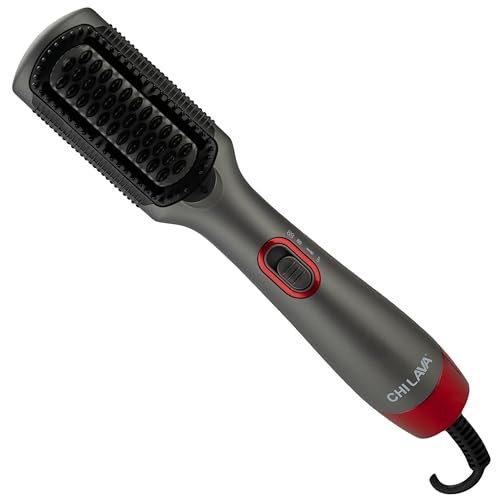 CHI Lava Heated Straightening Brush, 3-in-1 Hair Straightener, Dryer & Comb - Like New