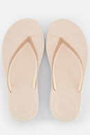 FITFLOP WOMEN'S IQUSHION OMBRE-SPARKLE FLIP-FLOPS SANDALS - SIZE: 9 - ROSE FOAM - Like New