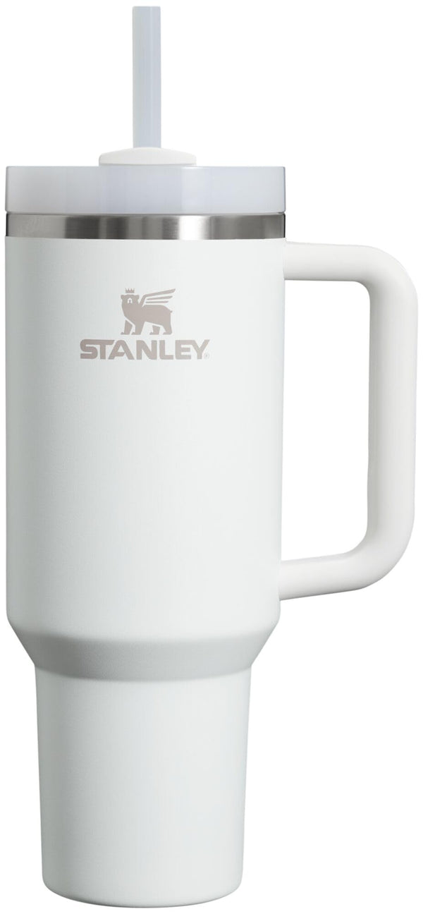 STANLEY QUENCHER H2.0 TUMBLER WITH HANDLE AND STRAW 40 OZ 10-12574-001 - FROST - Like New